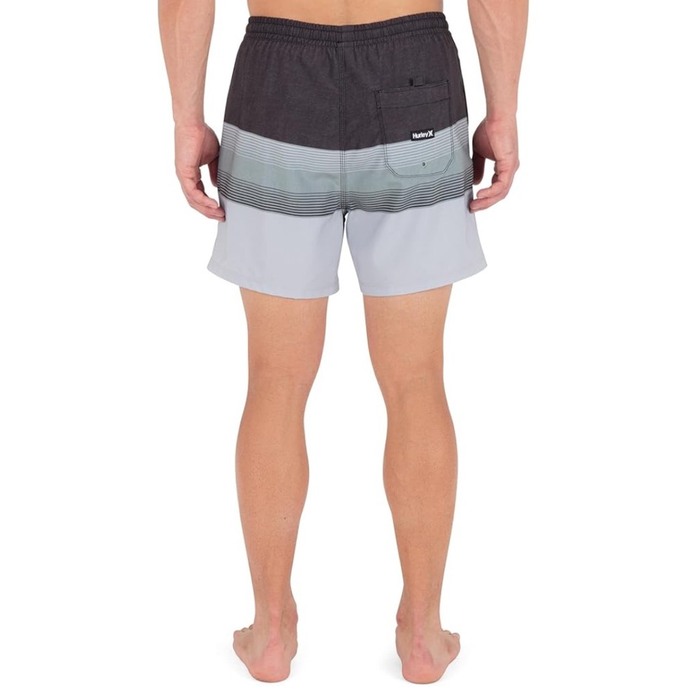 Hurley Cannonball Volley 17 Swim Trunks Black Stripe Small NWT - Picture 4 of 7